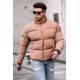 Men Camel Puffer Jacket - Camel