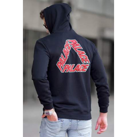 Madmext Men Printed Black Sweatshirt 5303 - Siyah