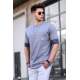 Madmext Men Dye Gray T-shirt 5806 - Boyalı gri