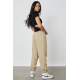 Women Beige Oversize Sweatpants MG1235 - Bej