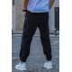 Men Black Velvet Sweatpants 5466 - Siyah