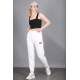 Mad Girls White Jogger Sweatpants MG303 - Beyaz