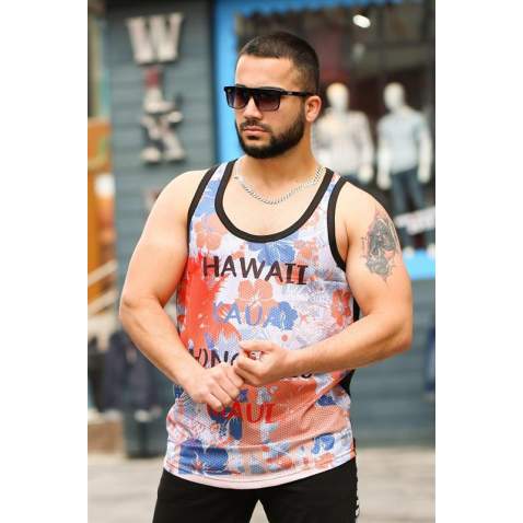 Madmext Men Printed Vest 2607 - Multicolor