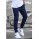 Men Navy Blue Jogger Trousers - Lacivert