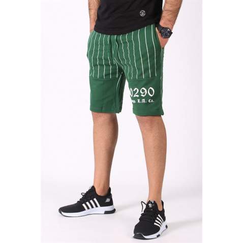 Madmext Green Striped Capri for Men 2909 - Yeşil