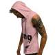 Madmext Men Soft Pink Hoodie Vest 2563 - Pudra