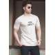 Madmext Men Printed Beige T-shirt 5275 - Bej