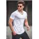 Madmext Men White T-Shirt 2309 - Beyaz