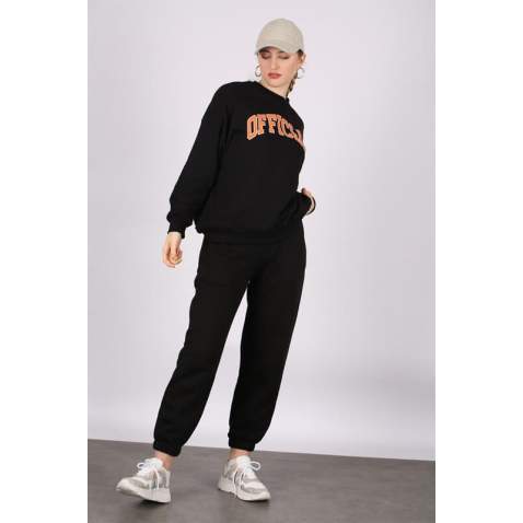 Mad Girls Black Tracksuit MG944 - Siyah