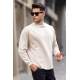 Madmext Men Beige Sweatshirt 5329 - Bej