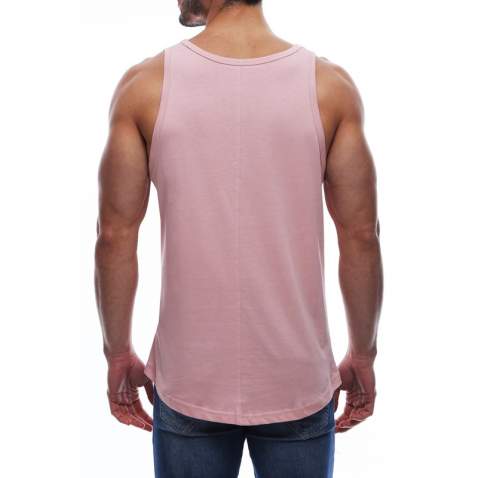 Sleeveless T-Shirt In Printed Pink 2626 - Pembe