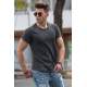 Madmext Grey Rapped T-shirt for Men 4058 - Antrasit