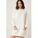 Mad Girls White Hooded Sweatshirt MG083 - Beyaz