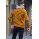 Mustard Designed Knitwear Sweater 5988 - Hardal