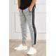 Madmext Grey ''The Original'' Striped Sweatpants 4218 - Gri