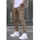 Men Brown Cargo Trousers 5463 - Kahverengi