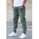 Madmext Khaki Embroidered Sweatpants For Men 5434 - Haki