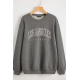 Mad Girls Printed Smoke Gray Sweatshirt MG780 - Koyu antrasit