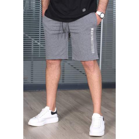 Madmext Anthracite Capri Shorts 5403 - Antrasit