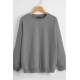 Mad Girls Grey Basic Sweatshirt MG806 - Gri