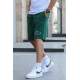 Men Basic Green Capri Shorts - Yeşil