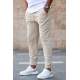 Madmext Men Plain Beige Sweatpants 5424 - Bej