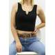 Mad Girls Black Crop Top MG362 - Siyah