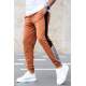 Madmext Camel Striped Sweatpants 2928 - Camel