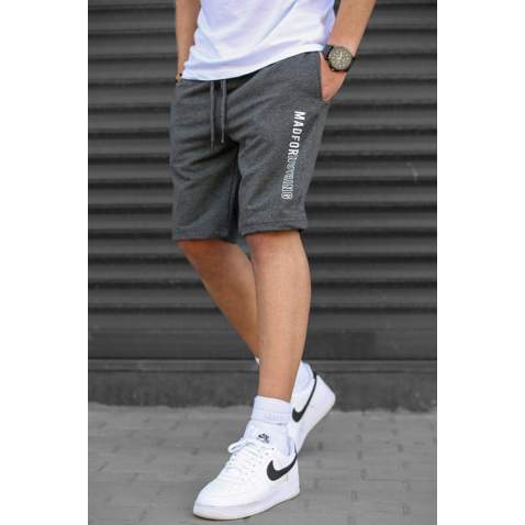 Madmext Anthracite Capri Shorts 5403 - Antrasit