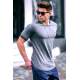 Men Basic Smoke Gray T-Shirt - Füme