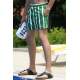 Madmext Green Striped Swim Wear Short 4259 - Yeşil