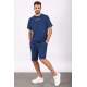 Madmext Men Navy Blue Shorts Set 5382 - Lacivert