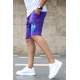 Madmext Purple Nasa Printed Capri for Men 4248 - Mor