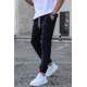 Men Black Velvet Sweatpants 5466 - Siyah