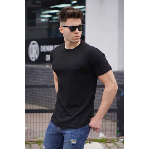 Madmext Men Black T-shirt 5280 - Siyah