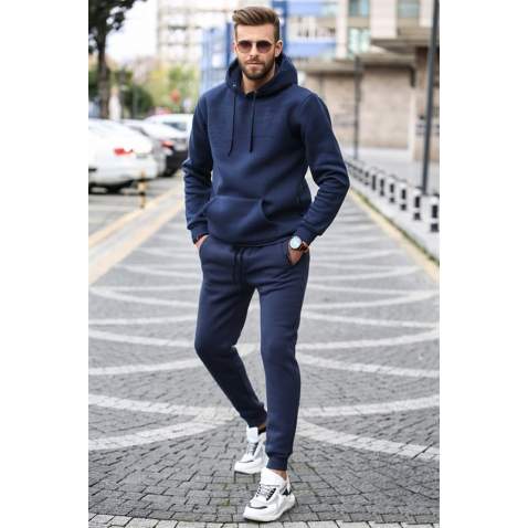 Madmext Navy Blue Tracksuit For Men 5646 - Lacivert