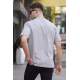 Men Oversize Dye Gray T-Shirt 5835 - Boyalı gri