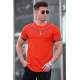 Madmext Orange Printed T-shirt for Men 4464 - Turuncu