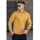 Madmext Men Mustard Polo Knitwear 5153 - Hardal