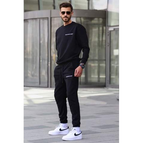 Madmext Men Black Tracksuit 5285 - Siyah