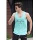 Madmext Turquoise Printed T-shirt for Men 4624 - Turkuaz