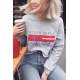 Mad Girls Gray Sweatshirt MG931 - Gri