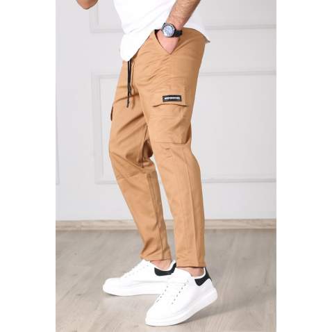 Madmext Men Brown Cargo Trousers 4835 - Kahverengi