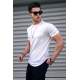 Men Basic White T-Shirt - Beyaz