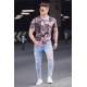 Madmext Soft Pink Printed T-shirt for Men 3087 - Pudra