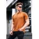 Men Oversize Camel T-Shirt - Camel