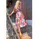 Women Desgined Orange Long Dress MG1515 - Turuncu