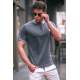 Madmext Men Smoke Gray Polo T-shirt 9281 - Füme