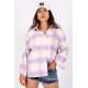 Mad Girls Lilac Lumberjack Shirt MG1200 - Lila