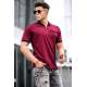 Madmext Men Maroon Polo T-shirt 5396 - Bordo